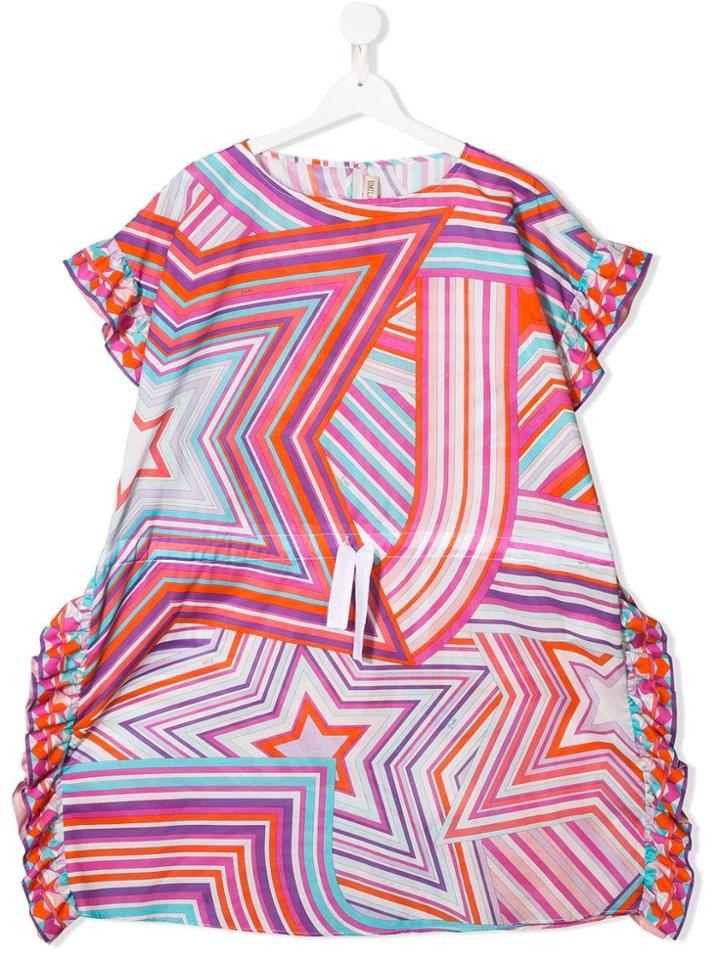 Emilio Pucci Junior Drawstring Waist Dress - Pink