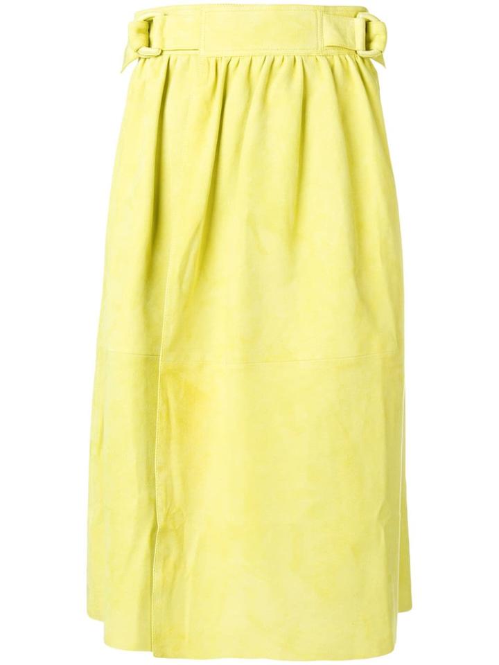 Joseph Belted Wrap Skirt - Yellow