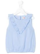 Maan - Frilled Top - Kids - Cotton - 3 Yrs, Blue