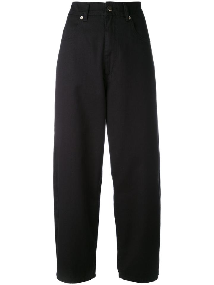 Société Anonyme - 'peanut' Trousers - Women - Cotton - L, Black, Cotton