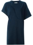 Mm6 Maison Margiela Asymmetric Stripe T-shirt Dress