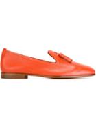 Santoni Tassel Detail Loafers, Women's, Size: 39, Yellow/orange, Leather