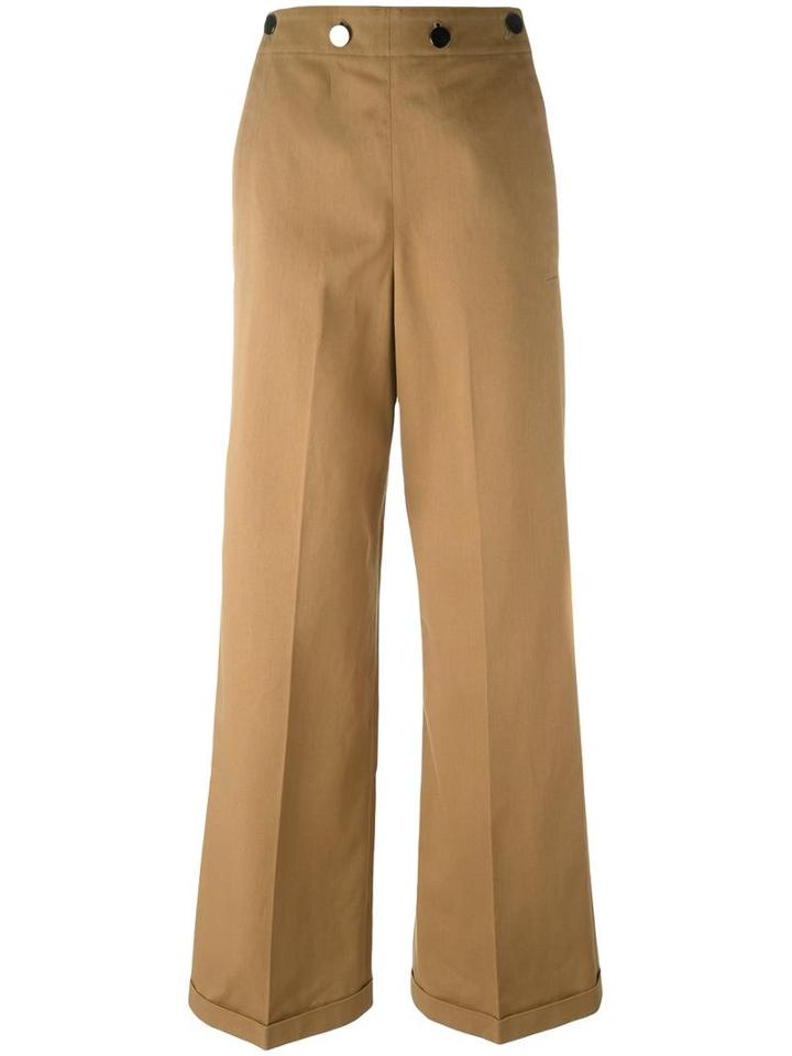 Jil Sander Carlo Trousers, Women's, Size: 34, Nude/neutrals, Cotton
