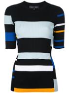 Proenza Schouler - Short Sleeve Crew Neck - Women - Cotton - S, Black, Cotton