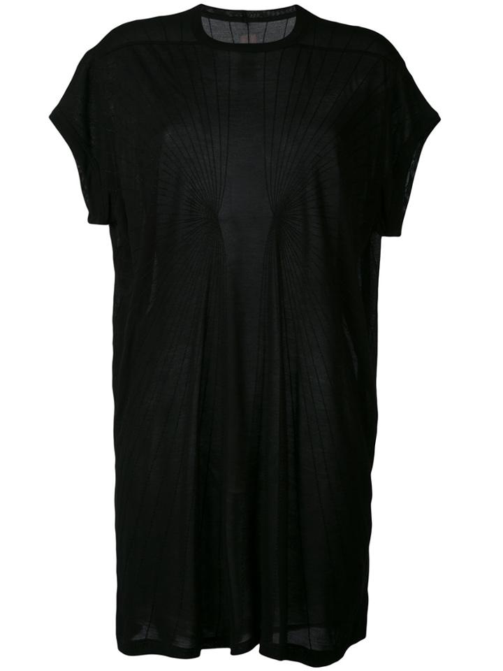 Rick Owens Stitch Detail T-shirt - Black