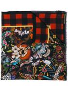 Dsquared2 Tattoo Foulard Scarf - Black