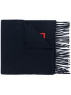 Fendi Scarf With Appliqué - Blue