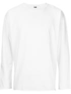H Beauty & Youth. Longsleeved T-shirt, Men's, Size: Medium, White, Cotton