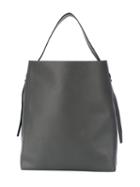 Valextra - Bucket Tote - Women - Leather - One Size, Grey, Leather
