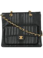 Chanel Vintage Mademoiselle Cc Shoulder Bag - Black