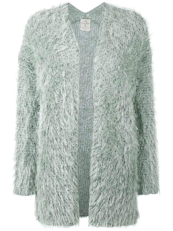 Forte Forte - Fluffy Cardigan - Women - Linen/flax/polyester/viscose - I, Green, Linen/flax/polyester/viscose