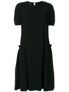 Rochas Gathered Detail Dress - Black