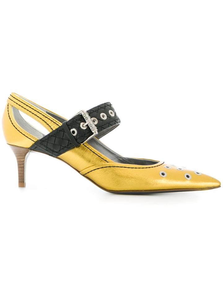 Bottega Veneta Mary Jane Pumps - Yellow & Orange