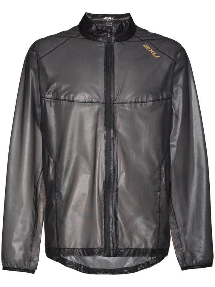 2xu Black And Gold Ghst Membrane Jacket