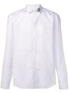 Kenzo Embroidered Collar Long-sleeved Shirt - White