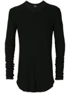Lost & Found Ria Dunn - Thumb Sleeves Jumper - Men - Spandex/elastane/cashmere/modal - S, Black, Spandex/elastane/cashmere/modal
