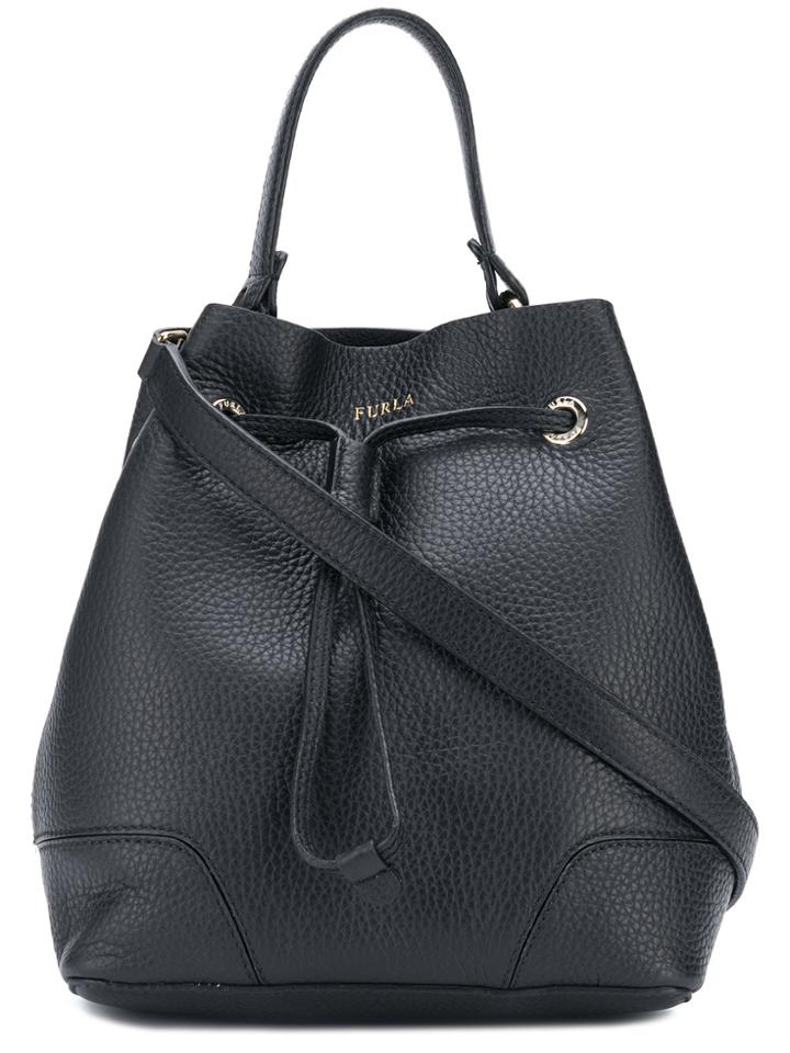 Furla Medium Stacy Bucket Bag - Black