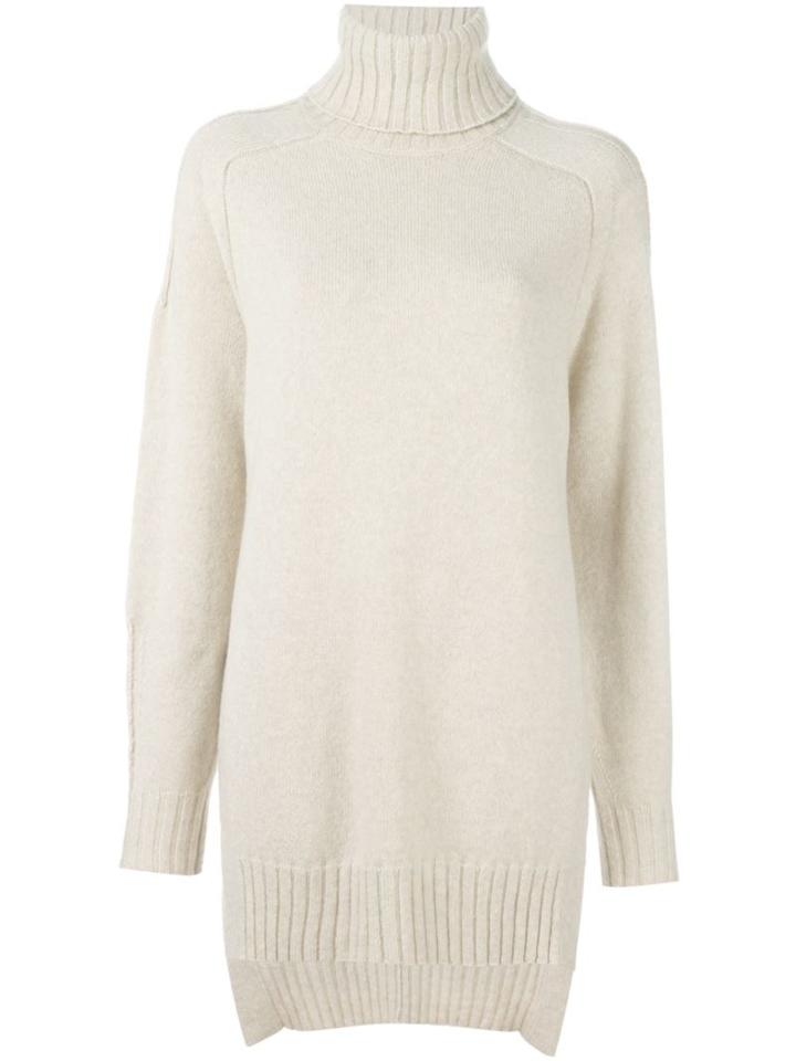 Isabel Marant Long Roll Neck Jumper, Women's, Size: 38, Nude/neutrals, Polyamide/camel Hair/wool
