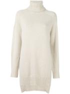 Isabel Marant Long Roll Neck Jumper, Women's, Size: 38, Nude/neutrals, Polyamide/camel Hair/wool