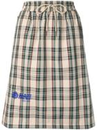 Han Kj0benhavn Tartan Logo Midi Skirt - Neutrals