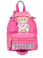 Moschino Teddy Bear Patch Backpack - Pink