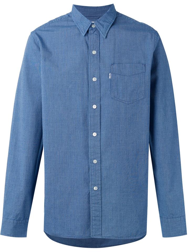 Levi's Plain Shirt, Men's, Size: Medium, Blue, Cotton