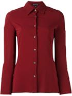 Ann Demeulemeester Classic Crepe Shirt, Women's, Size: 38, Red, Rayon/silk/elastodiene