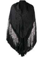 Forte Forte Fringed Cape Scarf - Black