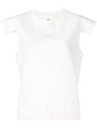 Mm6 Maison Margiela Asymmetric Sleeve T-shirt - White