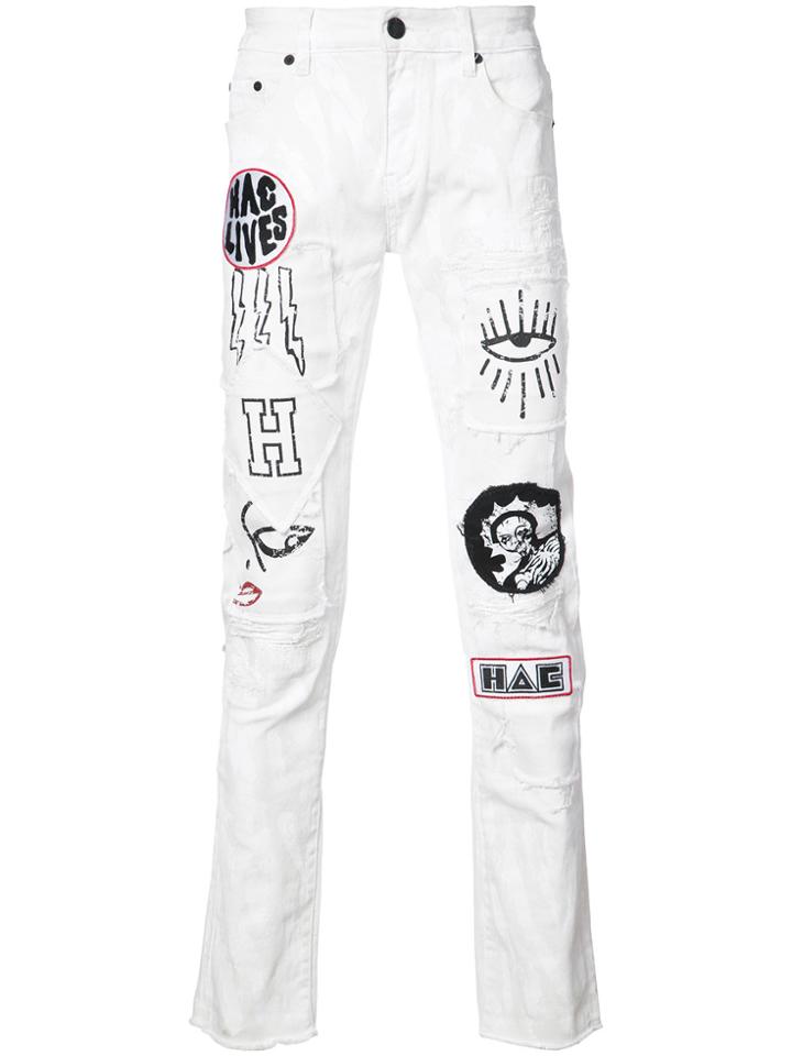 Haculla Punk Da Funk Jeans - White