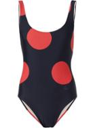 Vivienne Westwood Anglomania Propaganda Swimsuit, Women's, Size: L, Blue, Polyamide/spandex/elastane