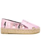 Kenzo Cactus Espadrilles, Women's, Size: 37, Pink/purple, Patent Leather/rubber