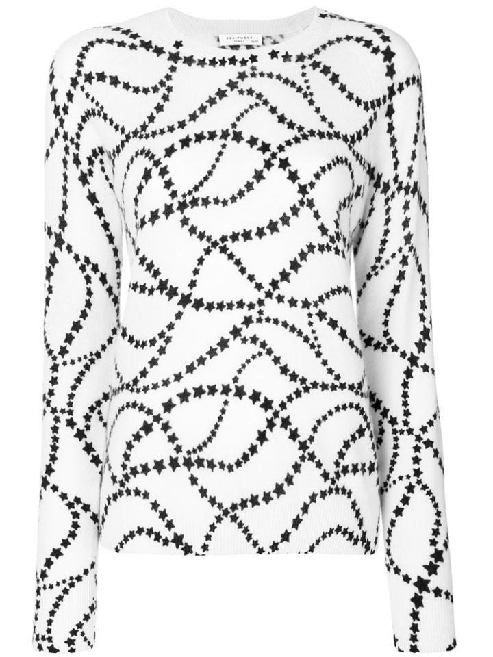 Equipment Stars Print Top - White