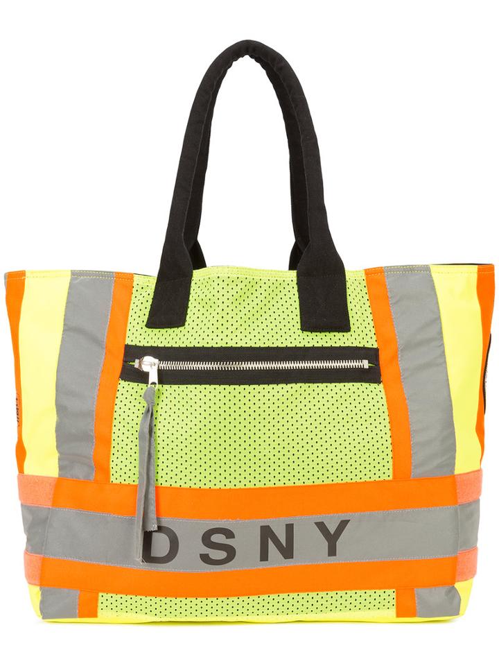 Heron Preston - Patched Colour Block Shoulder Bag - Men - Cotton/polyester/polyurethane - One Size, Yellow/orange, Cotton/polyester/polyurethane