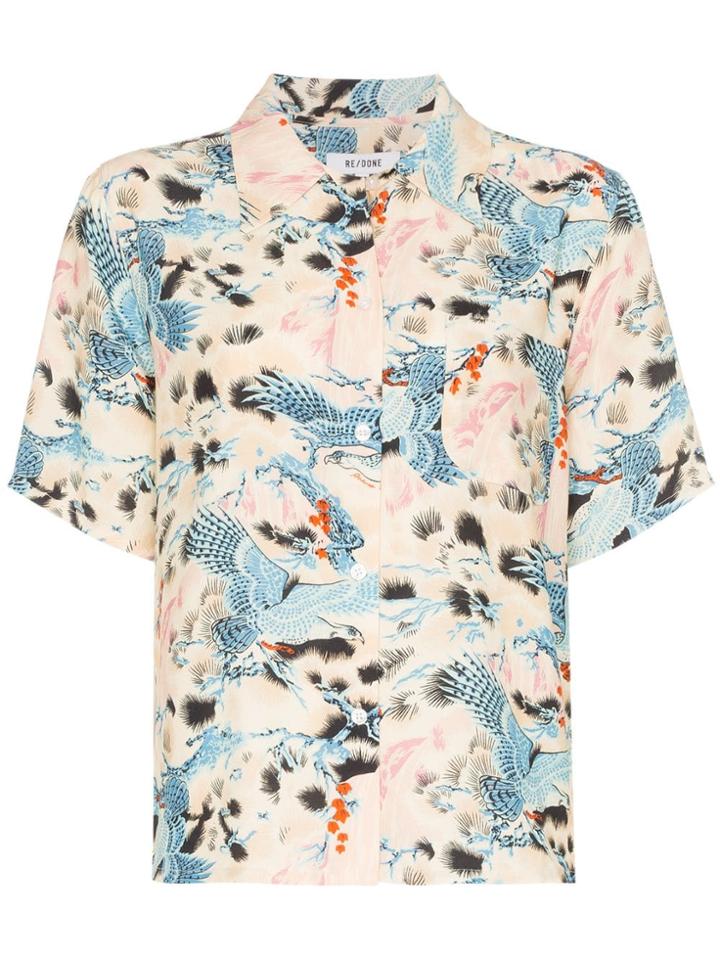 Re/done Hawaiian Printed Shirt - Multicoloured