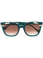 Face À Face Gatsby Cat-eye Sunglasses - Green