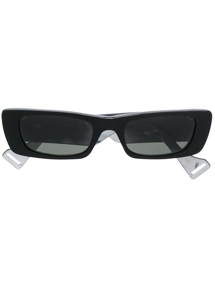 Gucci Eyewear Narrow Frame Sunglasses - Black