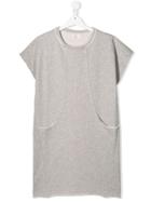 Andorine Teen Fleece Sweat Dress - Grey