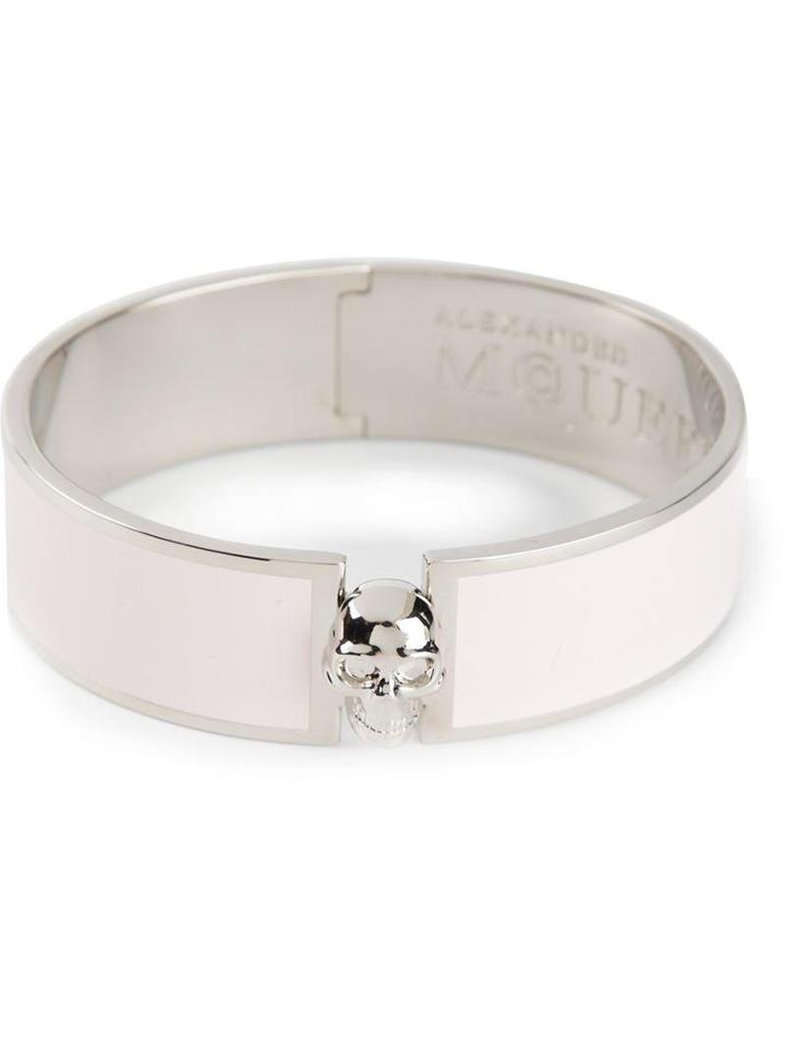 Alexander Mcqueen Enamel Skull Bracelet