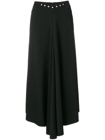 Y's By Yohji Yamamoto Vintage Long Studded Waist Skirt - Black