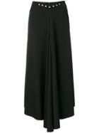 Y's By Yohji Yamamoto Vintage Long Studded Waist Skirt - Black