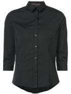 Carolina Herrera Three-quarter Sleeve Classic Shirt - Black
