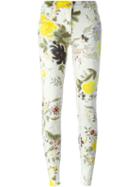 Etro Skinny Floral Print Jeans, Women's, Size: 30, Cotton/spandex/elastane