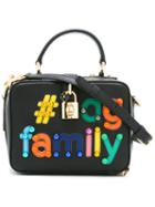 Dolce & Gabbana Dg Family Tote Bag, Women's, Black, Calf Leather
