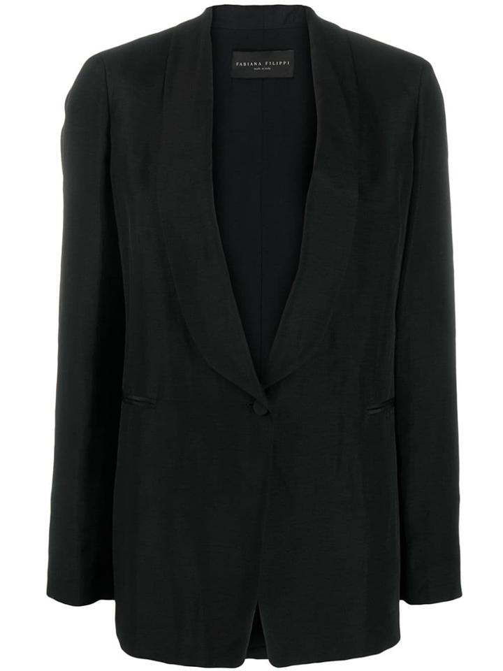 Fabiana Filippi Boxy Fit Blazer - Black