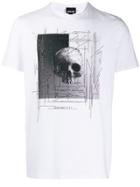 Just Cavalli Printed Skull T-shirt - White