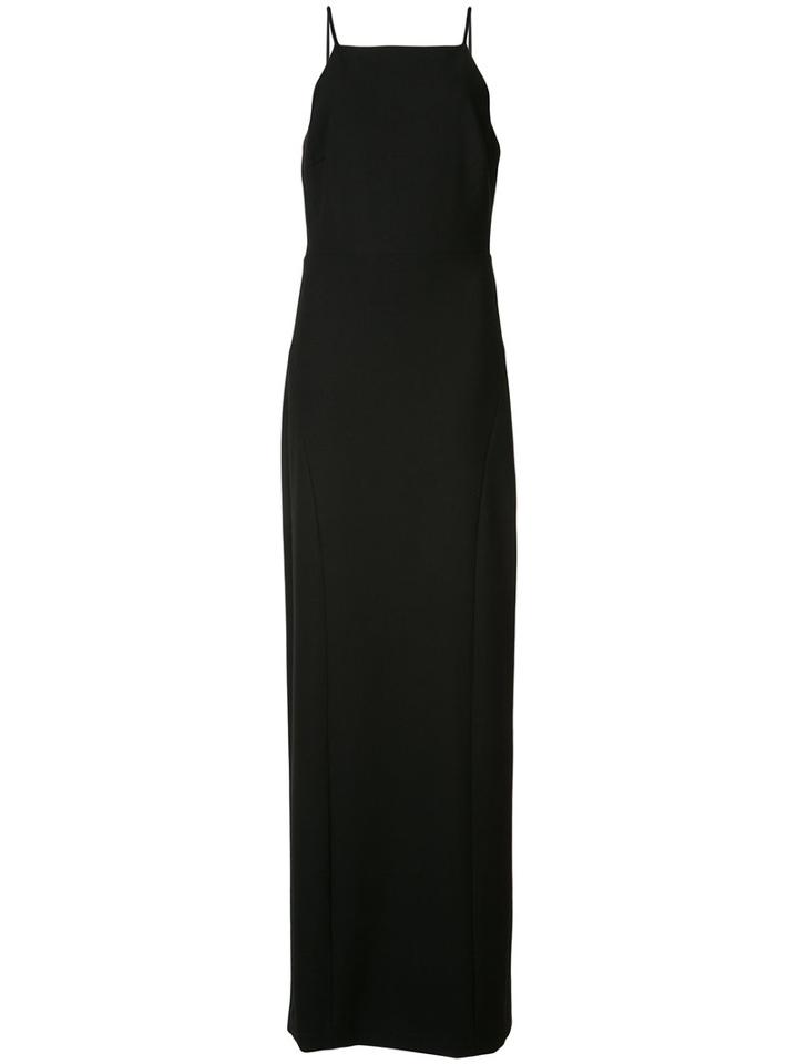 Elizabeth And James - Cut-out Back Fitted Gown - Women - Polyester/spandex/elastane/viscose - 4, Black, Polyester/spandex/elastane/viscose