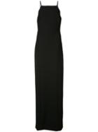 Elizabeth And James - Cut-out Back Fitted Gown - Women - Polyester/spandex/elastane/viscose - 4, Black, Polyester/spandex/elastane/viscose