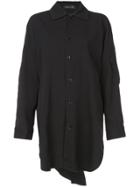 Y's Boxy Shirt Dress - Black