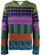 Comme Des Garçons Shirt Colour-block Sweater - Green